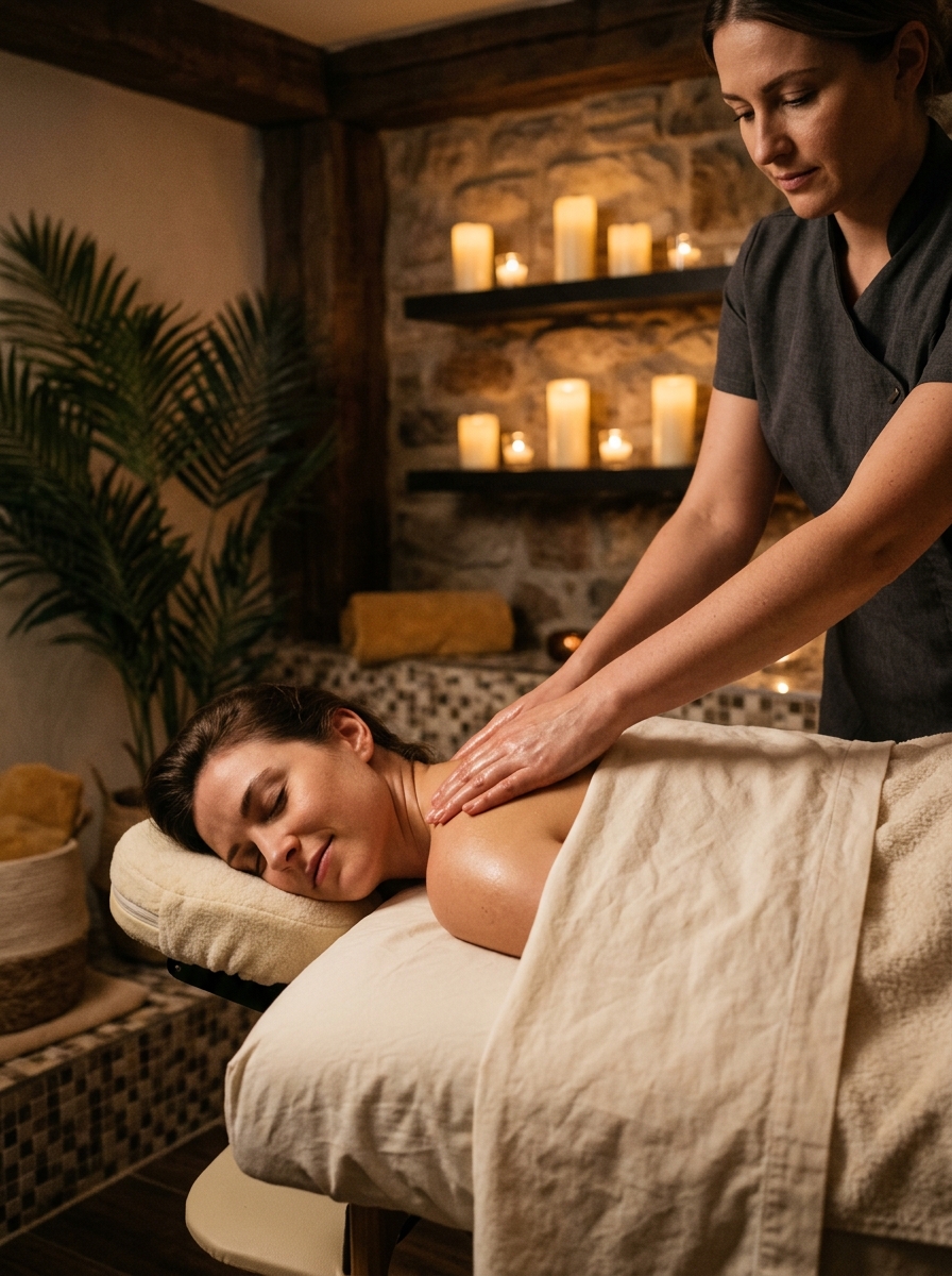 Massagem relaxante e terapêutica